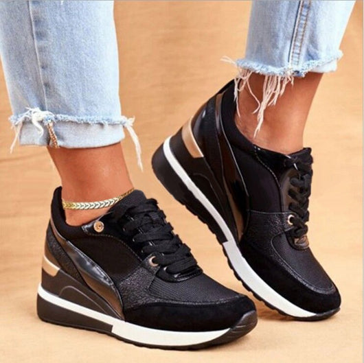 Tenis Plataforma Colorblock con Lentejuelas para Mujer - Image 6