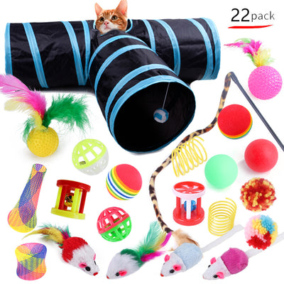 Set Completo de Juguetes para Gatos con Túnel Interactivo - Image 10