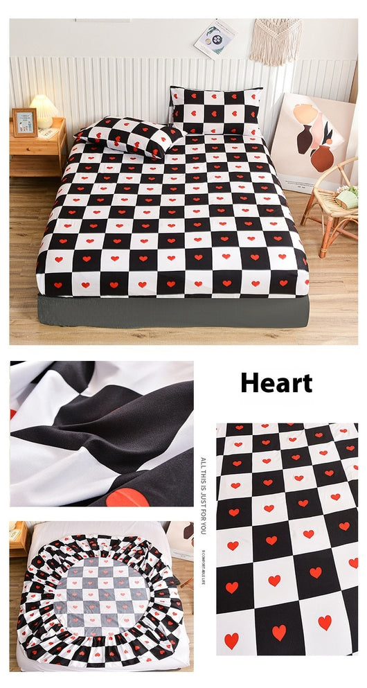 Juego de Sábana Ajustable y Funda de Almohada Estampada Suave - Image 28