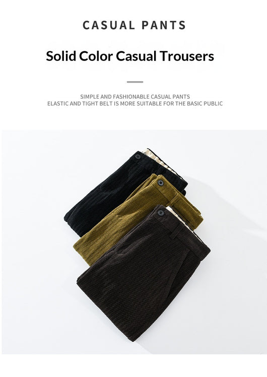 Pantalones de Pana Retro Slim Fit Hombre - Image 14