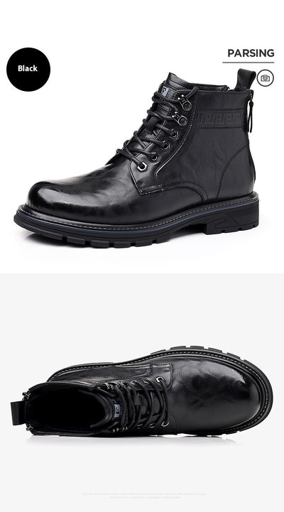 Botas de Trabajo Estilo Británico en Cuero - Calzado Profesional Versátil - Image 35