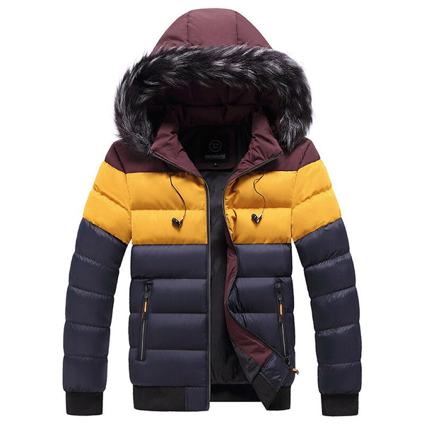 Chaqueta Acolchada Juvenil con Parches de Colores