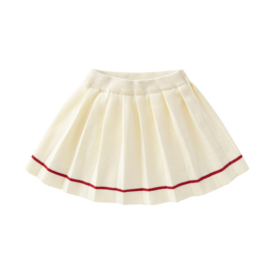 Conjunto de Cardigan y Falda Escocesa de Algodón para Niña 1-3 Años - Image 2