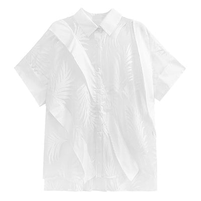 Blusa Retro de Encaje Transparente para Mujer - Image 3