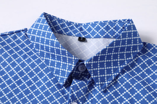Camisa Casual de Cuadros Clásicos con Forro Diamante para Hombre - Image 3