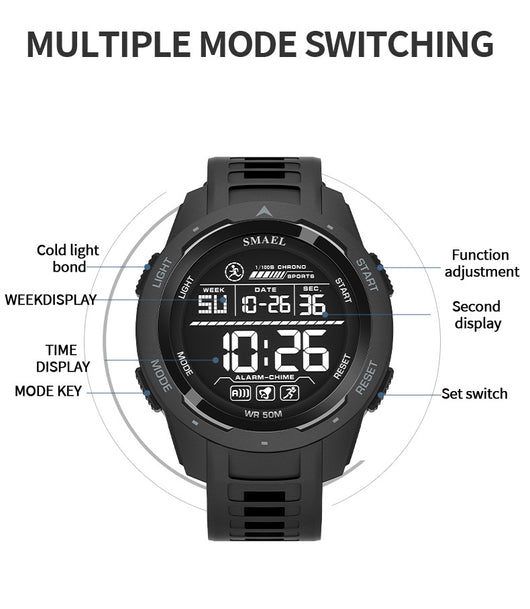 Reloj Deportivo Digital LED con Pantalla Luminosa para Actividades Outdoor - Image 12