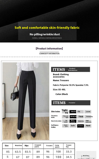 Pantalón de Oficina Recto para Mujer - Traje Profesional - Image 25