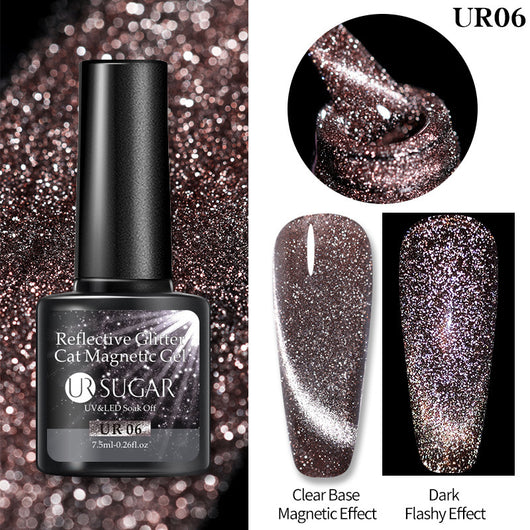 Esmalte Gel Efecto Ojo de Gato con Cristales Diamante - Image 8