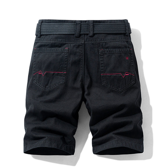 Pantalones Cortos Casuales para Hombre Estilo Coreano Ajuste Slim Algodón