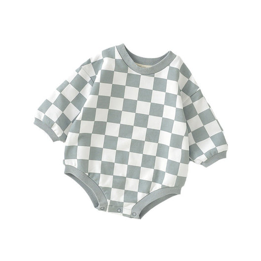 Jumpsuit Infantil Cuadros Ajedrez en Algodón Orgánico - Image 14