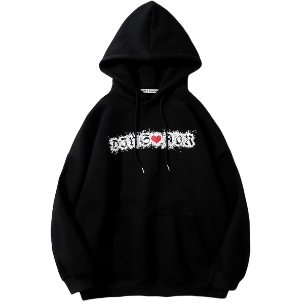 Sudadera Hoodie Estampada Suelta para Hombre y Pareja - Marca Trendy