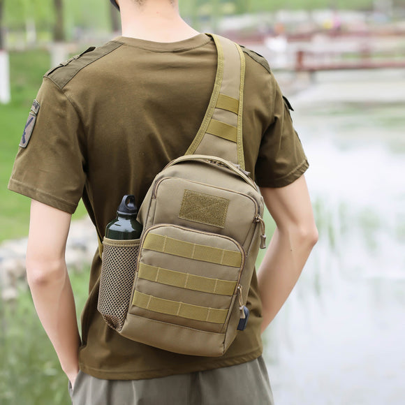 Bolsa Táctica Crossbody Camuflaje para Hombre - Gran Capacidad Multifuncional