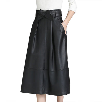 Falda de Cuero Haining Media Pierna para Primavera - Image 11