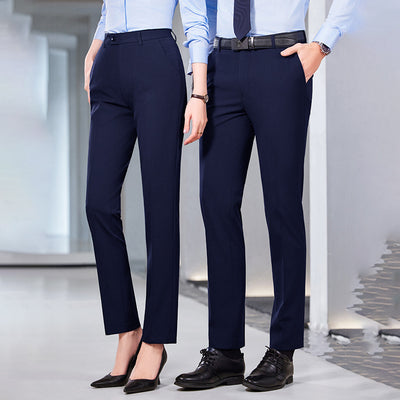 Pantalones Formales de Talle Alto con Drapeado Favorecedora