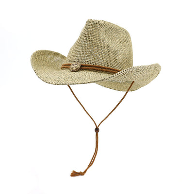 Sombrero Vaquero de Paja para Playa y Exterior - Image 5