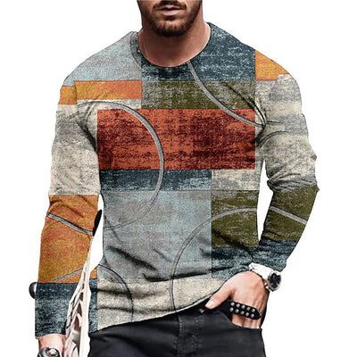 Playera Hombre Estampado 3D Digital Cuello Redondo Moda Contemporánea - Image 12