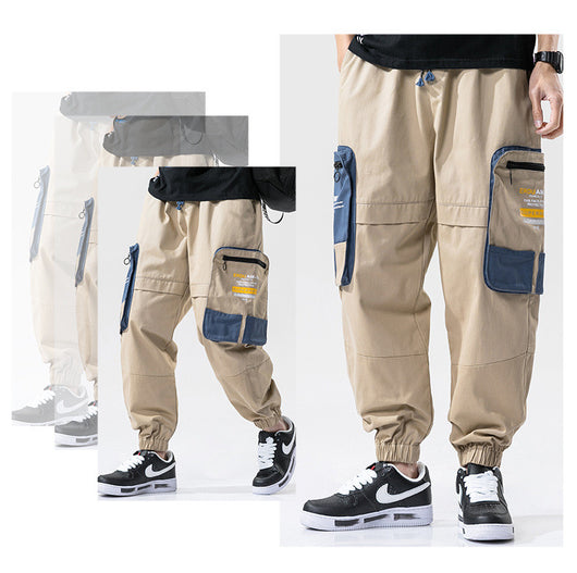Pantalones Cargo Holgados con Bloques de Color y Bolsillos Amplios - Image 14