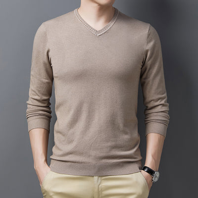 Suéter de Lana Merino con Cuello en V para Primavera - Image 16
