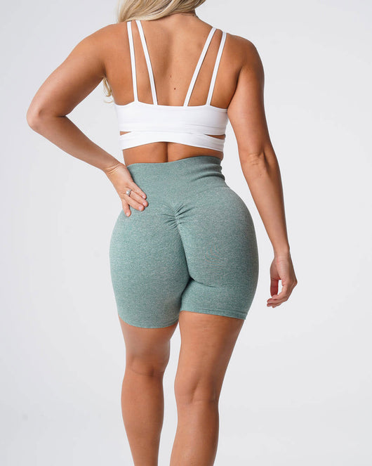 Shorts Deportivos Seamless con Cintura Alta y Diseño Copo de Nieve - Image 9