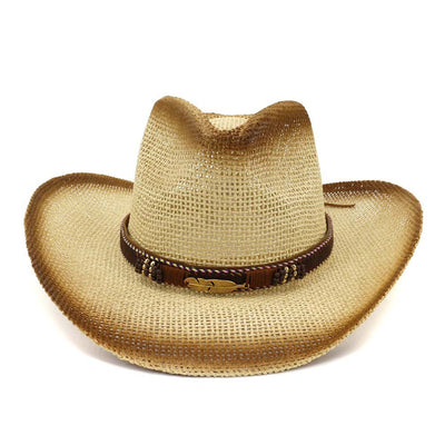 Sombrero Vaquero Estilo Western con Diseño Spray Paint para Playa - Image 2