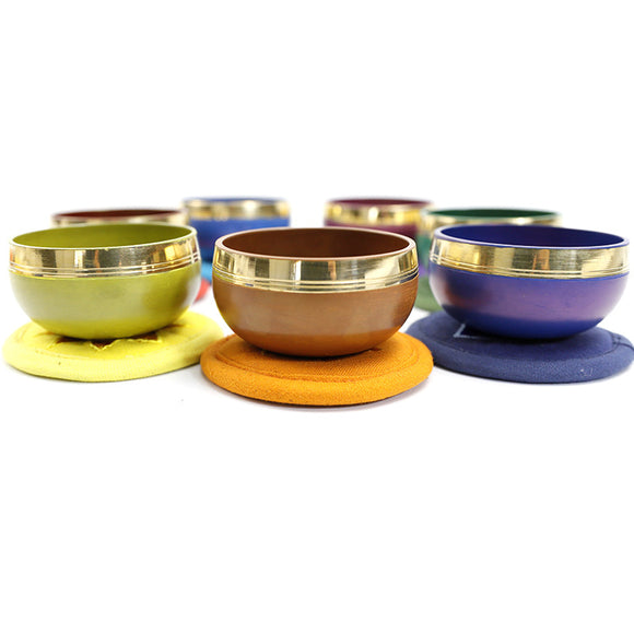Tigela Tibetana Himalaia Artesanal Colorida para Yoga, Meditação e Instrumentos de Percussão