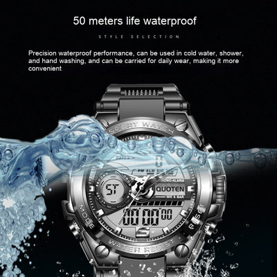 Reloj Deportivo Multifunción Resistente al Agua con Tecnología Quartz - Image 3