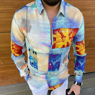 Camisa Casual Entallada de Manga Larga para Hombre - Image 6