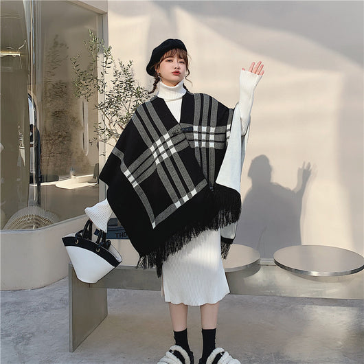 Chal Bufanda Cuadrille Cálido para Mujer - Estilo Casual - Image 8