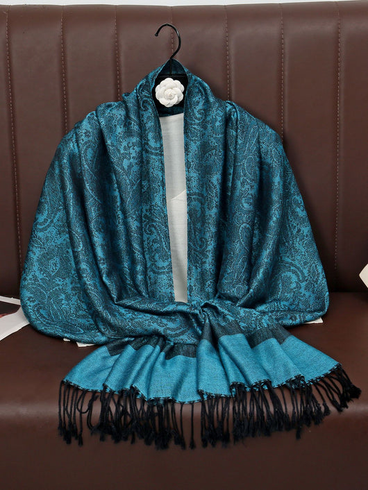 Rebozo Étnico Paisley en Jacquard de Cashemira - Image 22