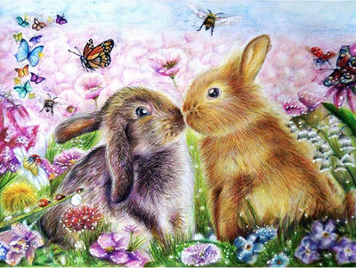 Kit de Pintura de Diamantes Conejo - Cuadrado y Redondo - Image 25