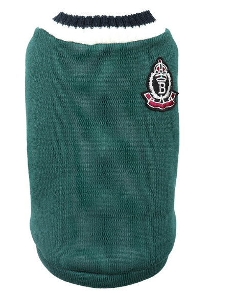 Suéter Tejido para Perro Estilo Preppy con Cuello en V - Image 13
