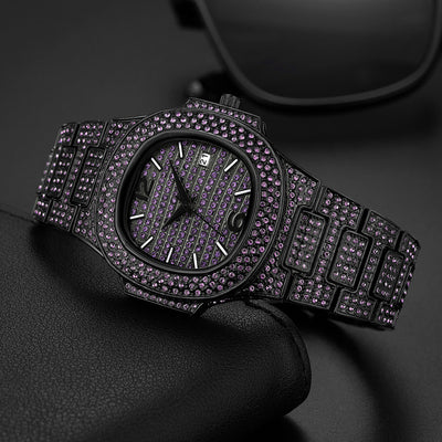 Reloj Hip Hop para Hombre con Diamantes Completos - Diseño Exclusivo - Image 16