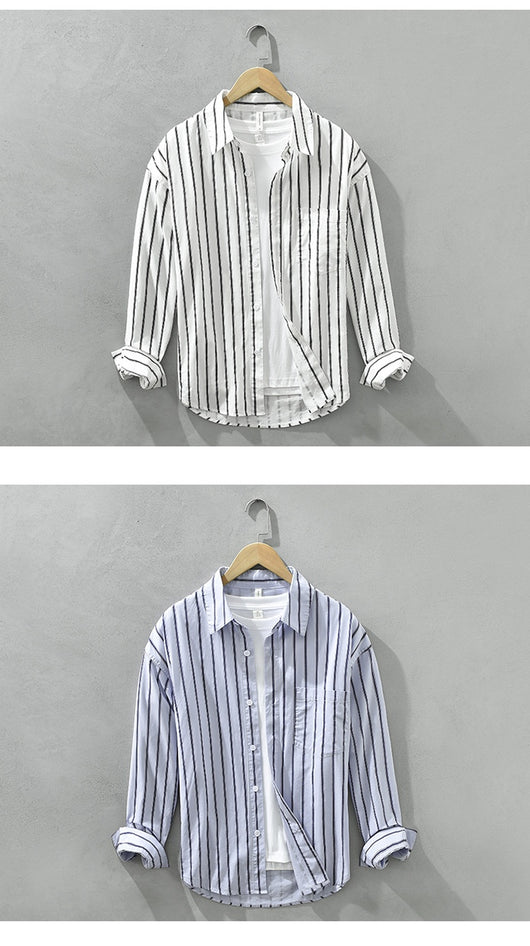 Camisa Casual de Cuadros con Cuello Cuadrado - Blusa Suelta de Algodón Puro - Image 9