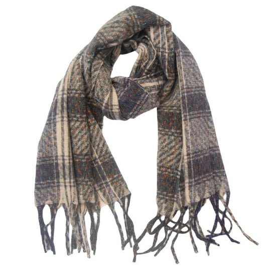 Bufanda de Cuadros Unisex con Flecos Estilo Europeo y Americano - Image 12