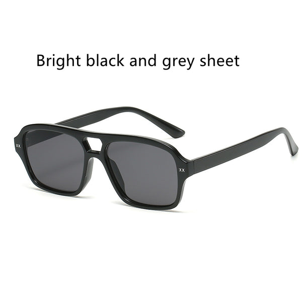 Gafas de Sol Retro Puente Doble Poligonales Unisex - Image 4