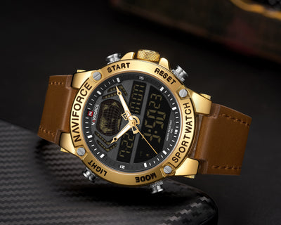 Reloj de Doble Pantalla con Esfera Grande - Cuarzo Electrónico - Image 16