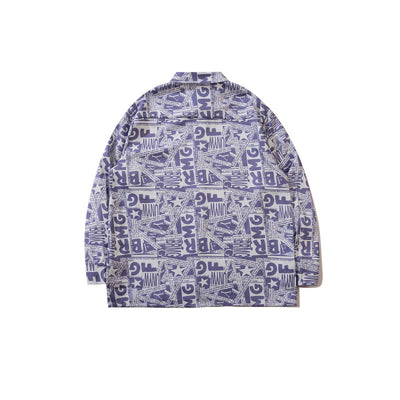 Camisa Vintage Manga Larga Unisex Estilo Relajado - Image 6