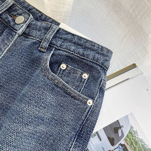 Jeans Rectos Azul Retro para Mujer - Image 21