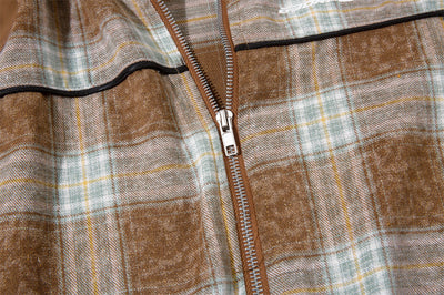 Camisa de Cuadros Bicolor Manga Corta para Hombre - Image 11