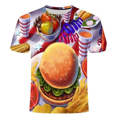 Playera Cervecera Estampado 3D Digital Cuello Redondo Manga Corta para Hombre - Image 10