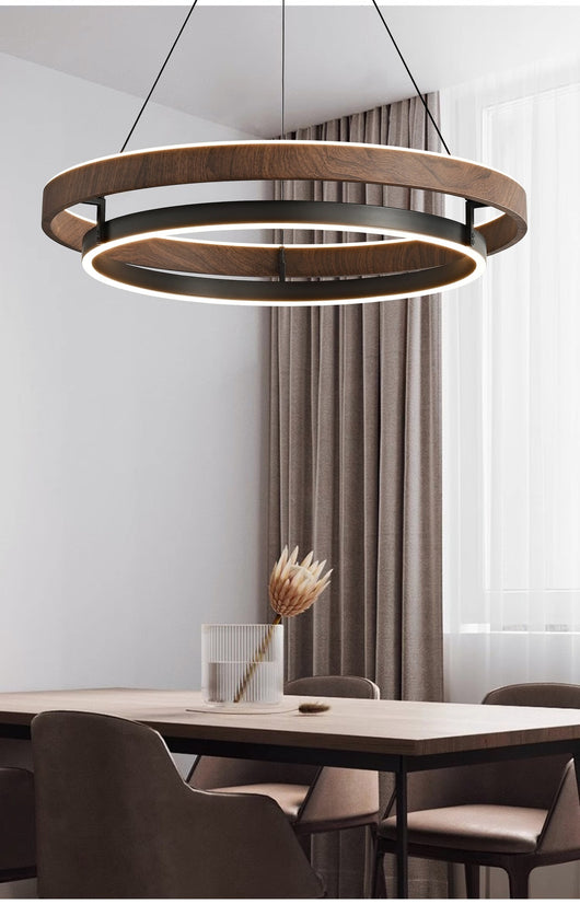 Lámpara de Techo Minimalista Moderna con Acabado Madera Italiana - Image 7