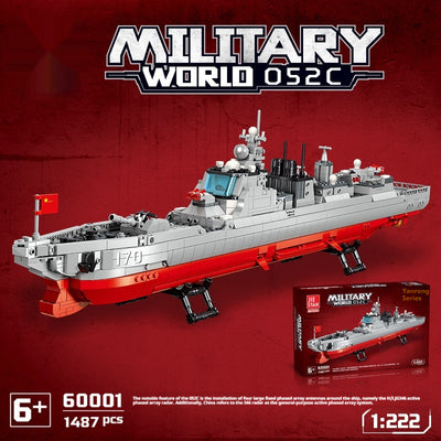Juego de Construcción Destructor Serie Militar para Niños