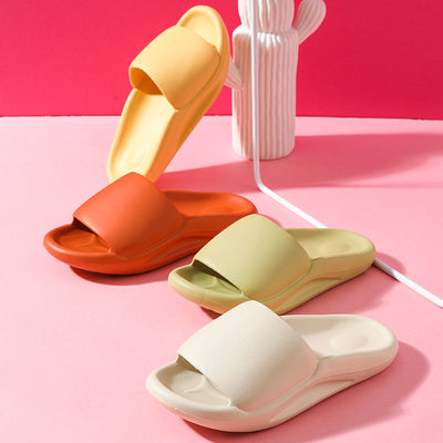 Pantuflas Cómodas de Suela Gruesa y Colores Sólidos - Image 5