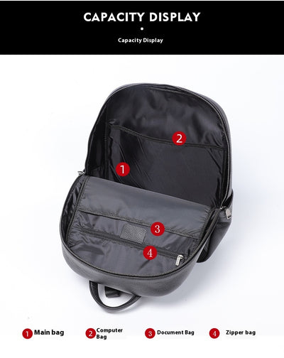 Mochila de Cuero para Viajes - Diseño Moderno para Hombre - Image 12