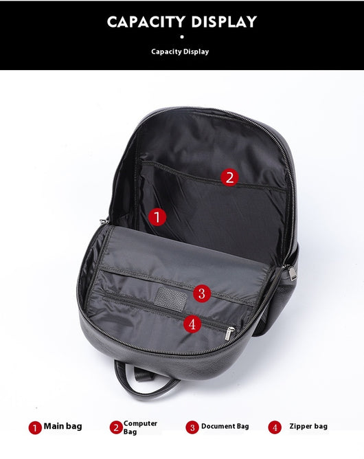 Mochila de Cuero para Viajes - Diseño Moderno para Hombre - Image 12