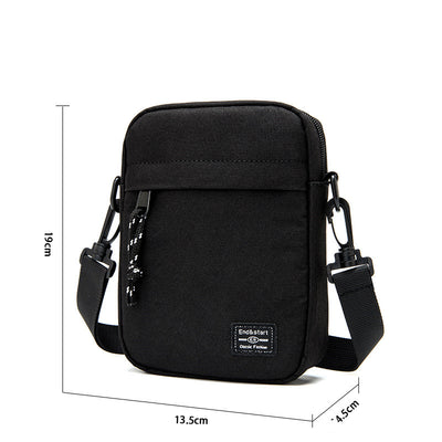 Bolsa Mensajera Diagonal Compacta para Hombre - Mochila Mini Trendy - Image 9