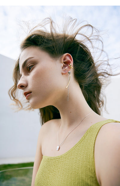 Aretes de Flores Retro Lujo de Nicho para Mujer con Borlas - Image 15