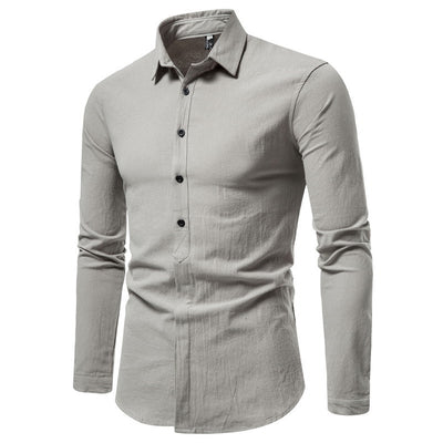 Camisa de Algodón con Doble Solapa para Hombre - Image 5
