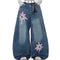 XINGX Retro Jeans Machete Patch Loose Wide Leg