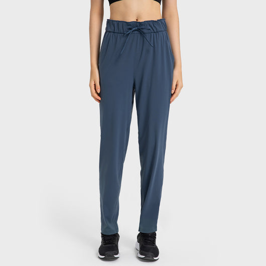 Pantalones Rectos Cintura Elástica Ajustable para Mujer - Image 4